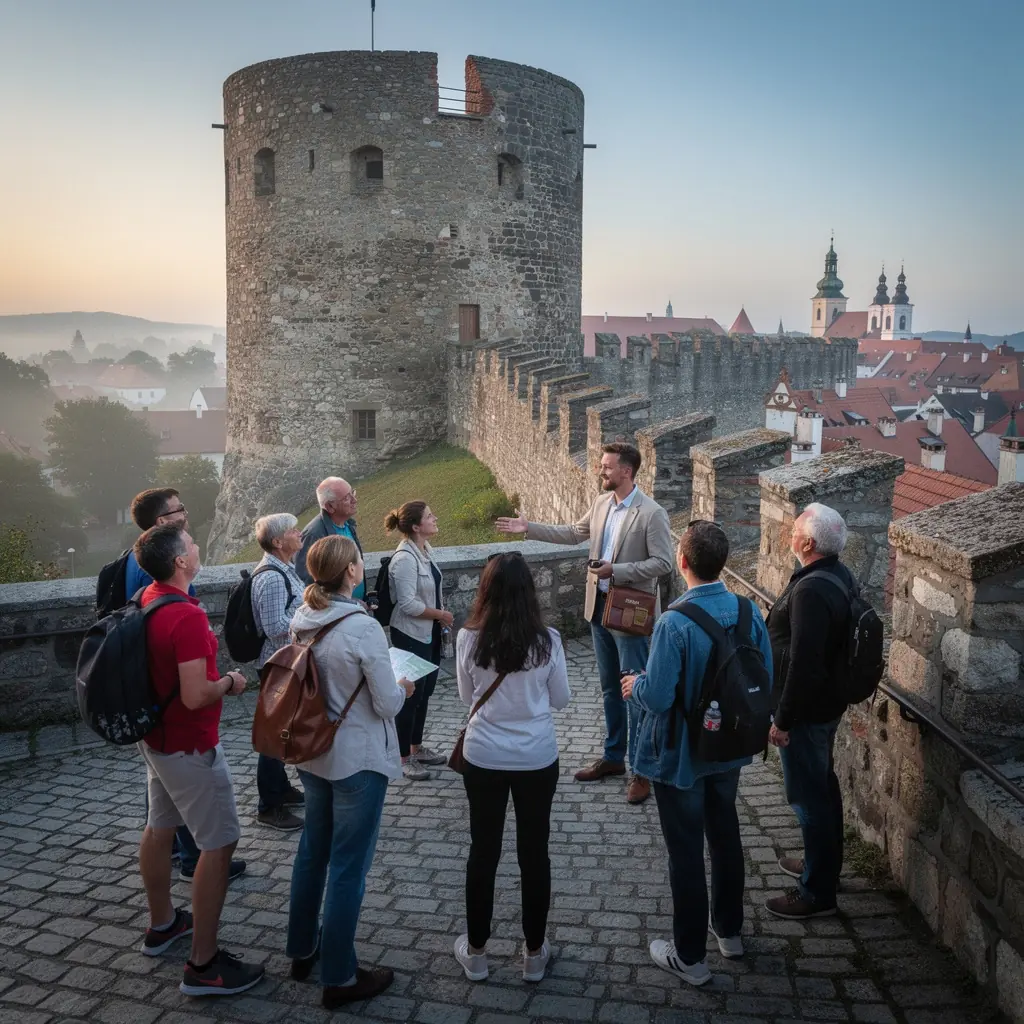 The stunning exterior of a UNESCO heritage site church in Vlkolínec, reflecting traditional Slovak design elements.
